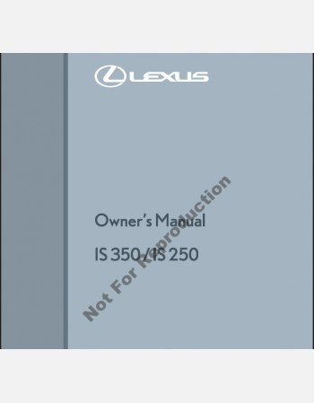 lexus is 250&350 2013-2014 owners manual